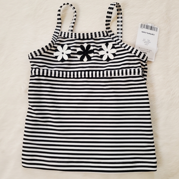 NWT Carter's 2-pc Black And White Swimsuit - Picture 3 of 7